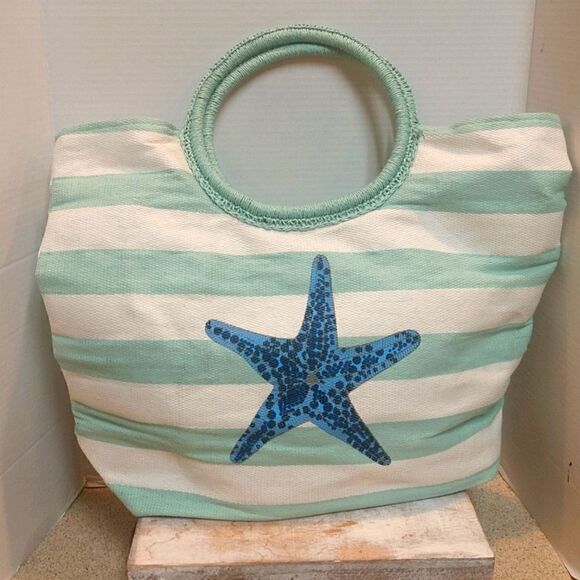 Star Beach Tote Bag.  P2 - Picture 1 of 5